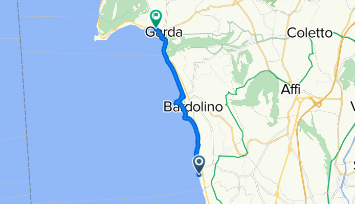 Gralaoni-Pralesi-Cisano, Bardolino nach Lungolago Pincherle 57, Garda