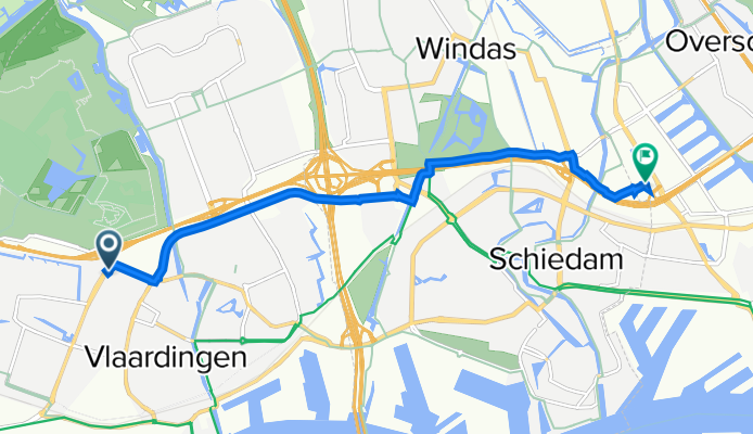 Floreslaan 142, Vlaardingen to Matlingeweg 333, Rotterdam