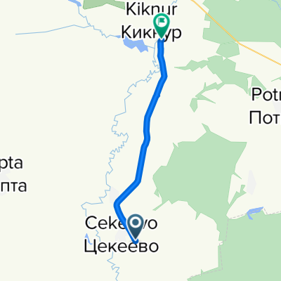 Кикнурский район до улица Дорожников, Кикнурский район