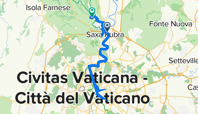 Percorso per Via della Riserva di Livia 42, Roma