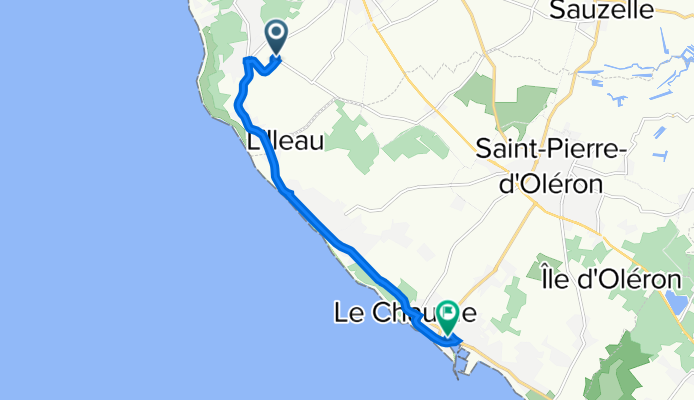 Route de l'Hermitage, Saint-Georges-d'Oléron à 34 bis Rue du Port, Saint-Pierre-d'Oléron