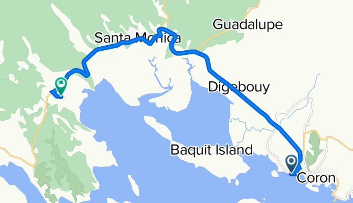 12.000° N 120.197° W to Bintuan, Coron