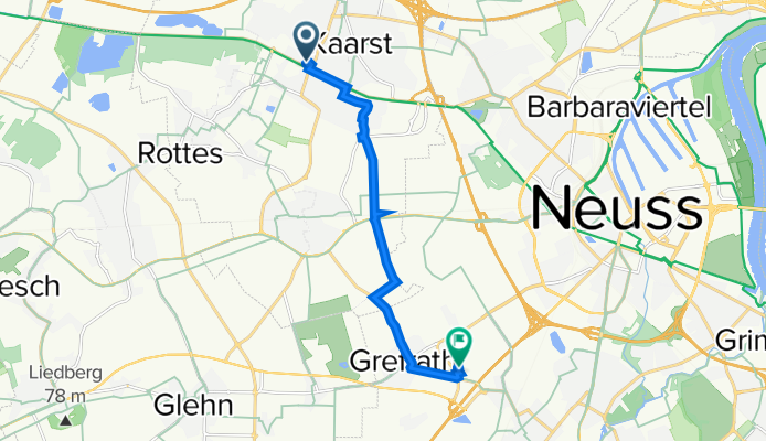 Keplerstraße 16A, Kaarst nach An der Skihalle 1, Neuss