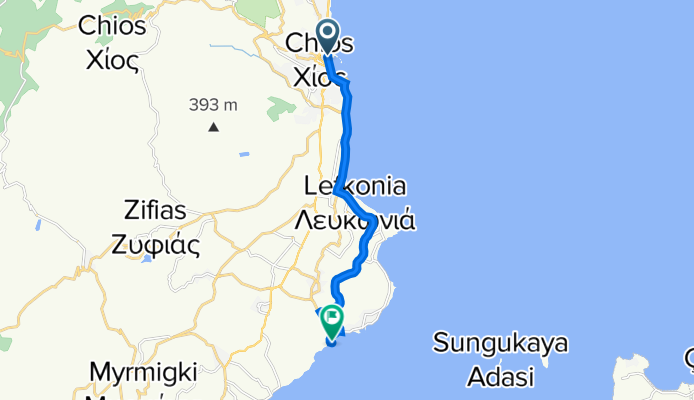 Plataion 1, Chios a Kerameia