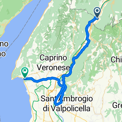 ciclopista del sole tratto confine trentino /citta di garda