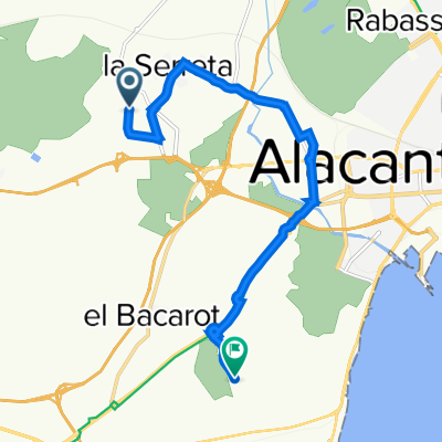 De Diseminado Vallonga 1, Alacant a Via sense nom, Alacant