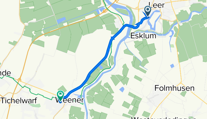Neue Straße 64, Leer (Ostfriesland) to Weener