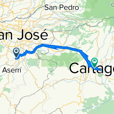 De Predio Martu, San Juan de Dios a V38H+5JW, Cartago