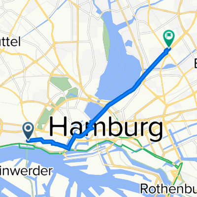 Bernhard-Nocht-Straße 113, Hamburg nach Hamburger Straße 7, Hamburg