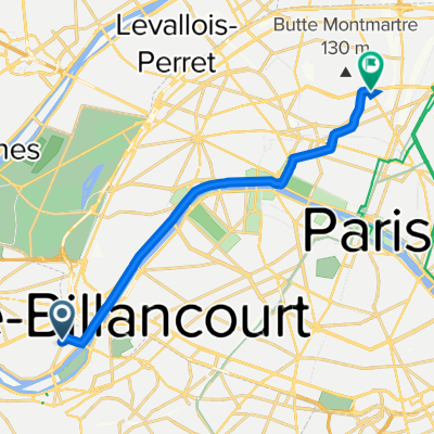 66 Rue du Point du Jour, Boulogne-Billancourt à 153 Boulevard de Magenta, Paris