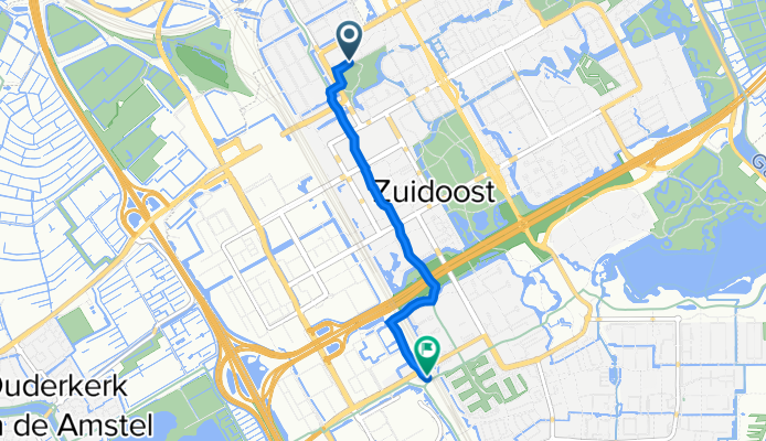 Demerarastraat 1–720, Amsterdam nach Meibergdreef 23, Amsterdam