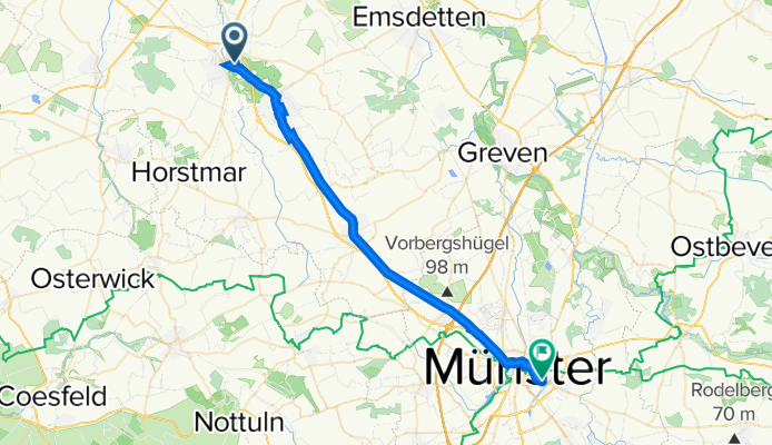 Liedekerker Straße 67, Steinfurt nach Taubenstraße 14, Münster