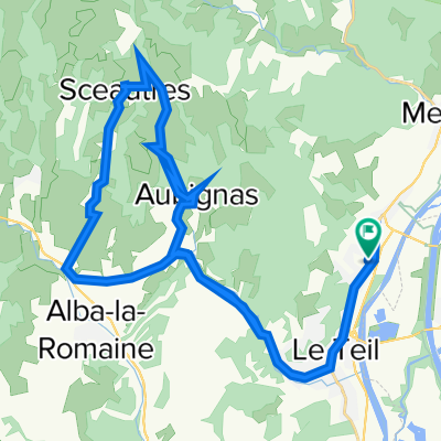 Rochemaure - Sceautres - Aubignas - Rochemaure