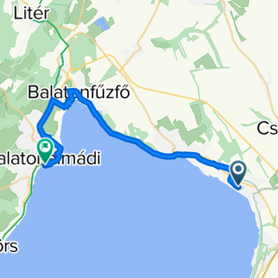 Kisfaludy sétány, Balatonakarattya to Szent László sétány 2., Balatonalmádi