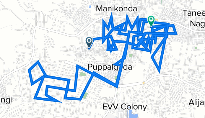 Government School, Hyderabad to Shaikpet Main Road 219/8, Puppalguda
