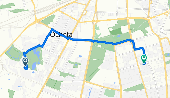 Włodarzewska 58E, Warszawa do Lewicka 2–14, Warszawa