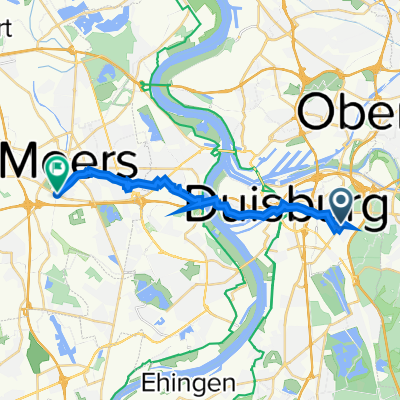 Sternbuschweg 90, Duisburg nach Grafschafter Rad-und Wanderweg, Moers