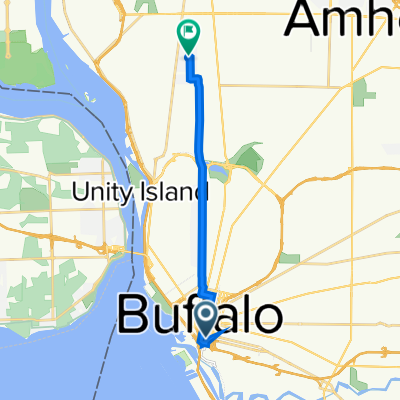 1 Seneca St, Buffalo to 324 Kinsey Ave, Kenmore