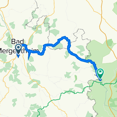 Willinger Tal 1, Bad Mergentheim nach Detwang 28, Rothenburg ob der Tauber