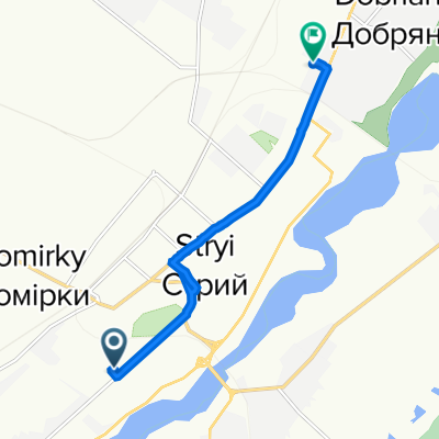 Панаса Саксаганського вулиця, 13, Стрий to Стрийська