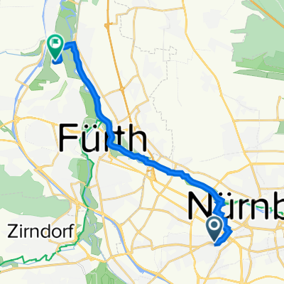 Heinrichstraße 2, Nürnberg nach Melli-Beese-Straße 19, Fürth