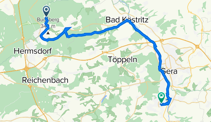 Mühltal 12, Weißenborn nach Eichenstraße 22, Gera