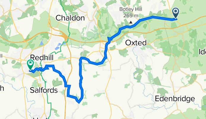 Betsoms Barn, Pilgrims Way, Westerham to 22 Hardwick Road, Redhill