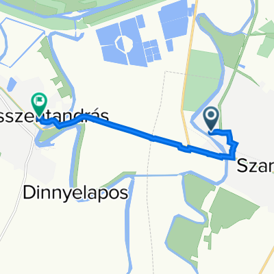 Nád utca 5., Szarvas to Ady Endre utca 2., Békésszentandrás