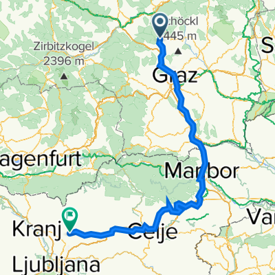 Route  nach Kamnik