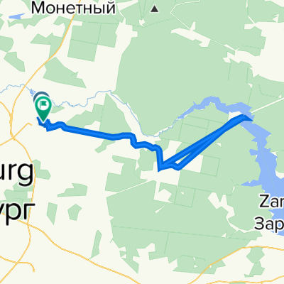 От улица Серова 47, Березовский до улица Гагарина 15 корпус 3, Березовский