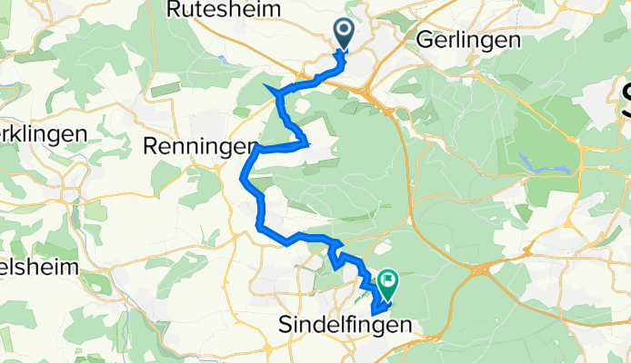 Daimlerstraße 6, Leonberg nach Arthur-Gruber-Straße 70, Sindelfingen