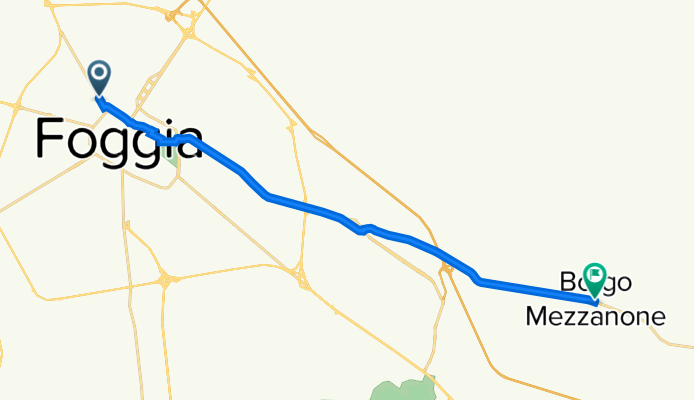 Da Via San Severo 125, Foggia a SS544, Borgo Mezzanone