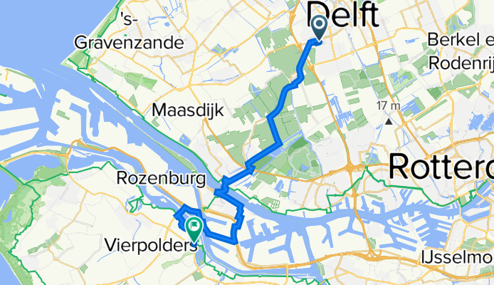 Reinier de Graafweg 9, Delft naar Margrietlaan 9, Zwartewaal