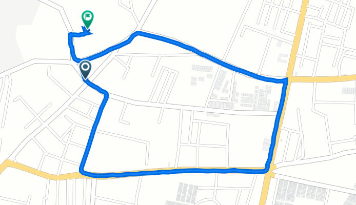 Route from Anil Starch Mill Road 31 TO 34, Ahmedabad
