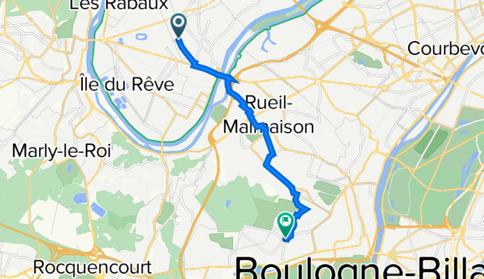 139 Rue des Landes, Chatou à 1–11 Place Saint-Louis, Garches