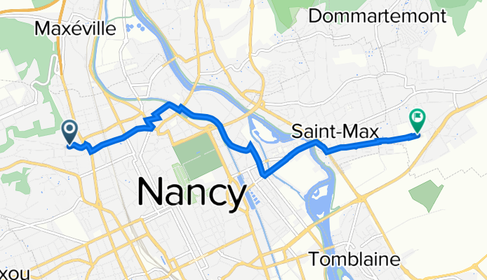 23 Rue St-Bodon, Nancy à 20 Rue du Général de Gaulle, Essey-lès-Nancy