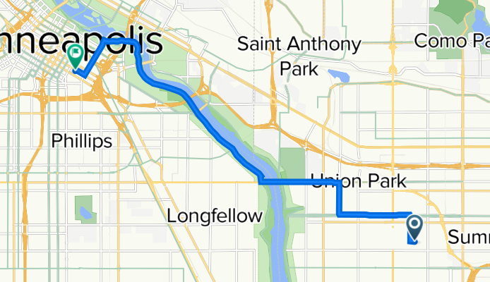 1432 Osceola Ave, Saint Paul to 913 S Seventh St, Minneapolis