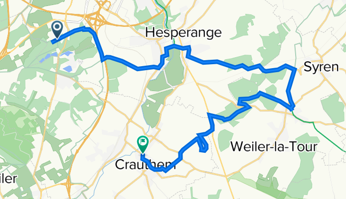 Route de Bettembourg, Luxemburg nach Grand-Rue 53, Roeser