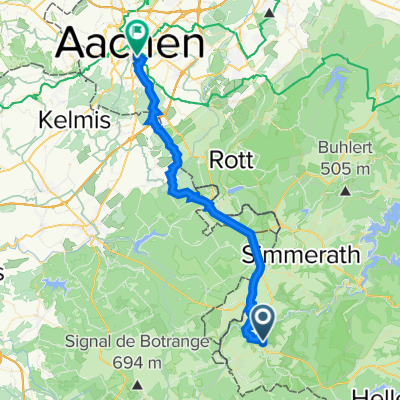 Triftstraße 3, Monschau nach Kapitelstraße 13, Aachen