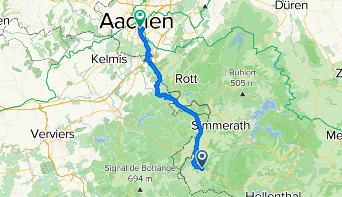 Triftstraße 3, Monschau nach Kapitelstraße 13, Aachen