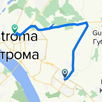 Индустриальная улица, 27, Кострома до Катушечная улица, 23, Кострома
