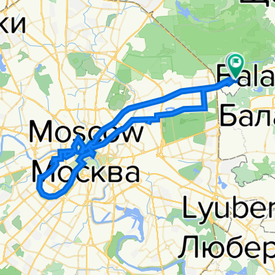 От Главная улица 21а корпус 2, Восточный до Главная улица 29А, Москва
