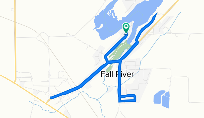 N3125 Lazy Lake Dr, Fall River to N3125 Lazy Lake Dr, Fall River