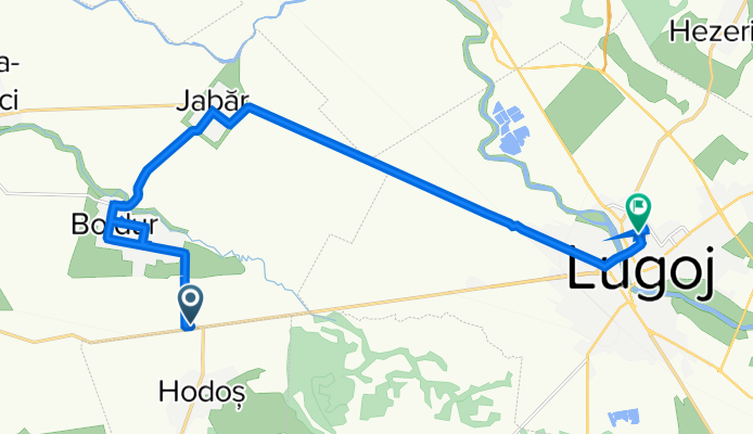 Boldur to Strada Ceahlăului 9, Lugoj