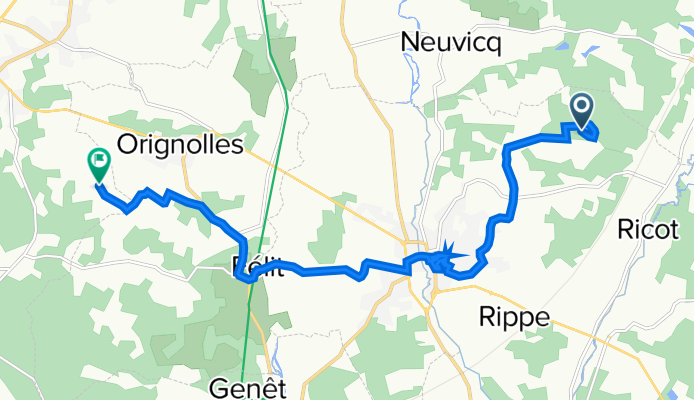 De Montguyon à Le Bois, Montlieu-la-Garde