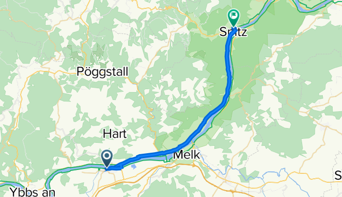 Regensburger Straße 16, Pöchlarn nach Kirchenplatz 2–13, Spitz