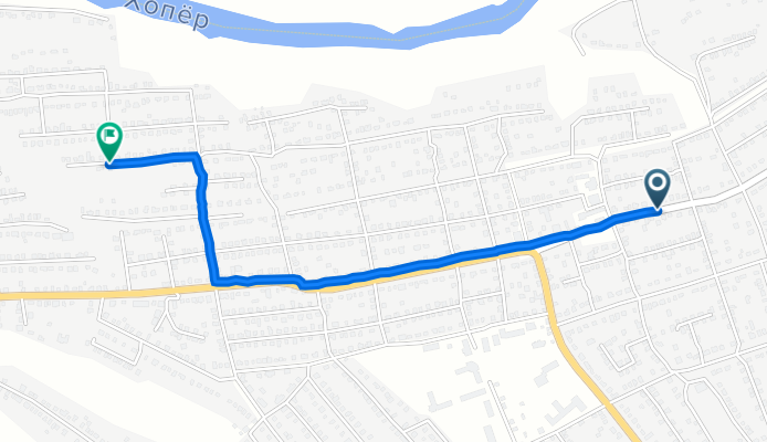 улица 9 Января, 48, Балашов до Северная улица, 133, Балашов