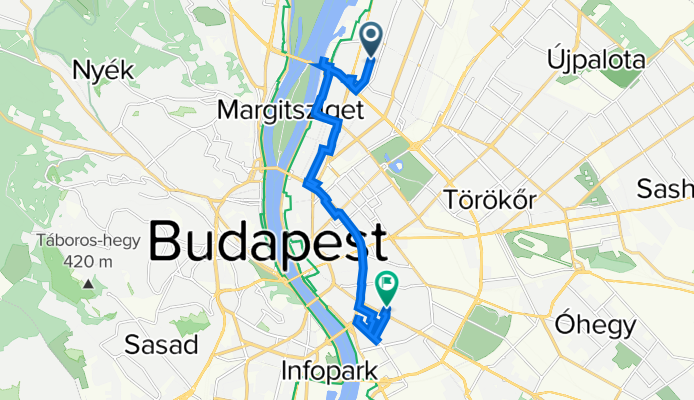 Teve utca 48b., 布达佩斯 to Bókay János utca 60., 布达佩斯