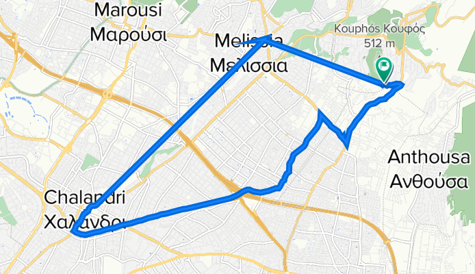 Βριλησσίων 13, Πεντέλη to Βριλησσίων 13A, Πεντέλη