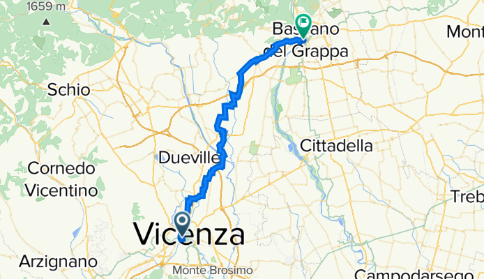 Vicenza  to Bassano del Grappa
